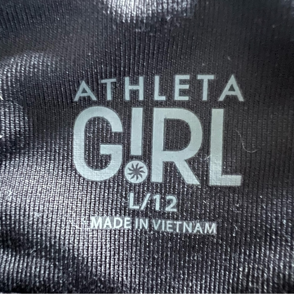 Athleta girl Cropped leggings Girls size larger 12 Black - Picture 5 of 6